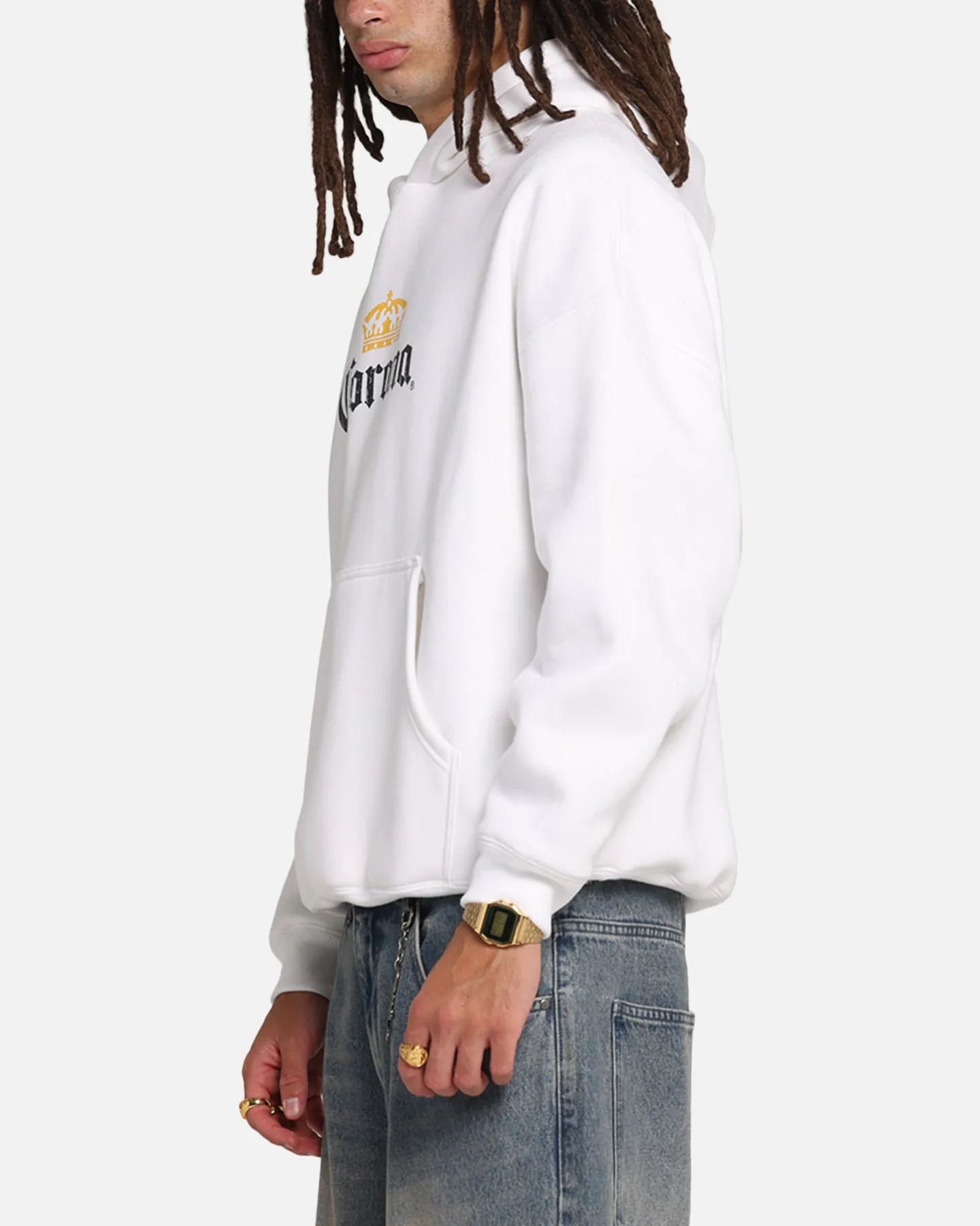 73 Studio Corona Premium Hoodie White