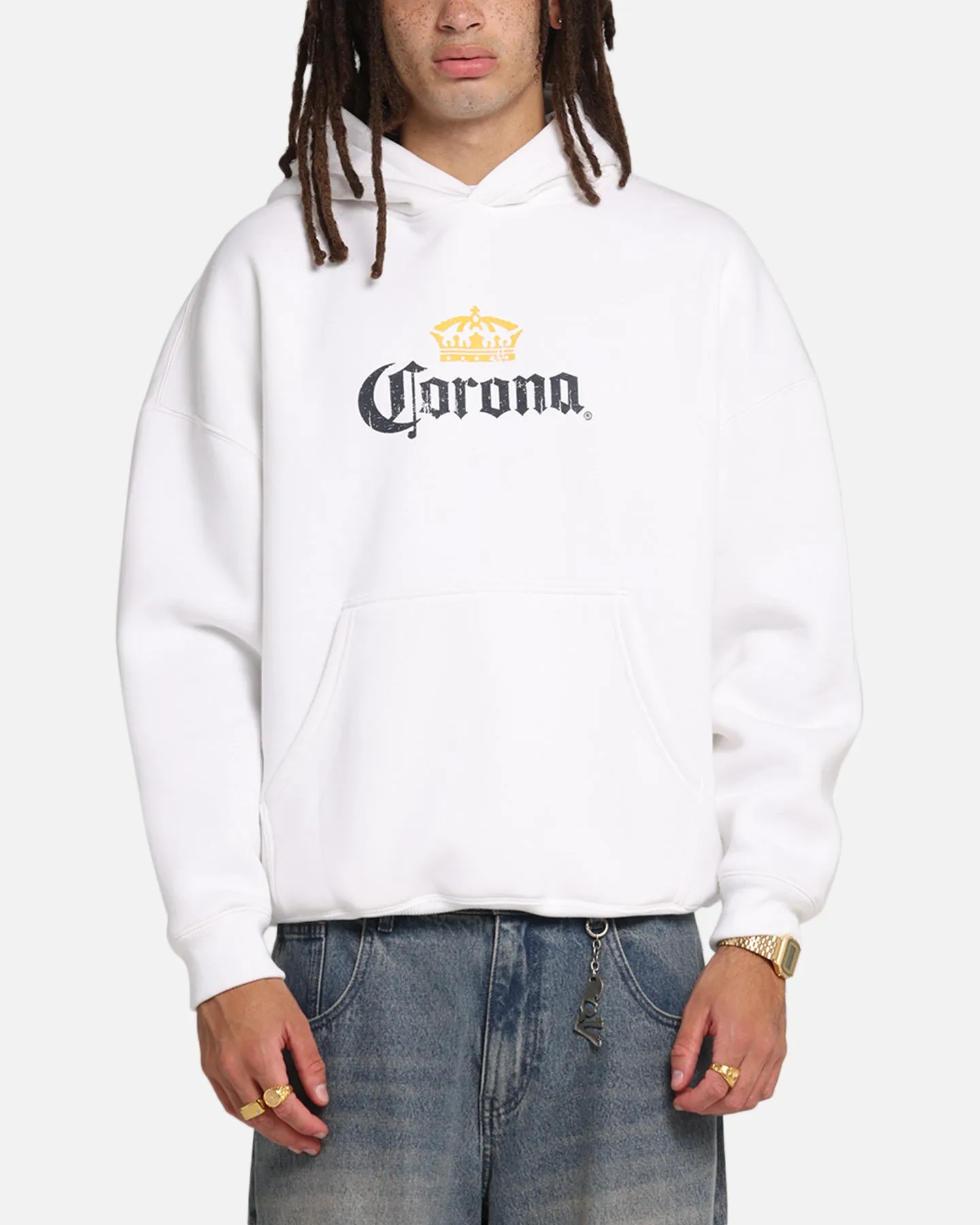 73 Studio Corona Premium Hoodie White