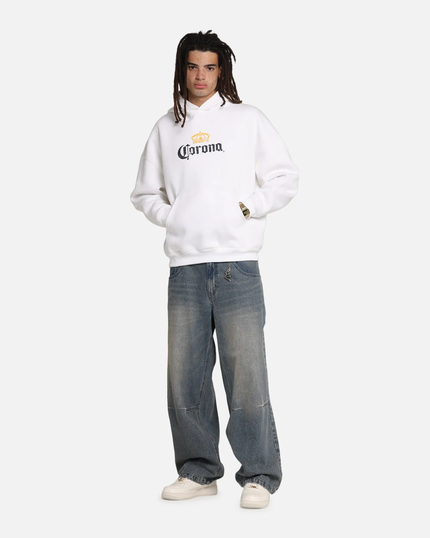 73 Studio Corona Premium Hoodie White