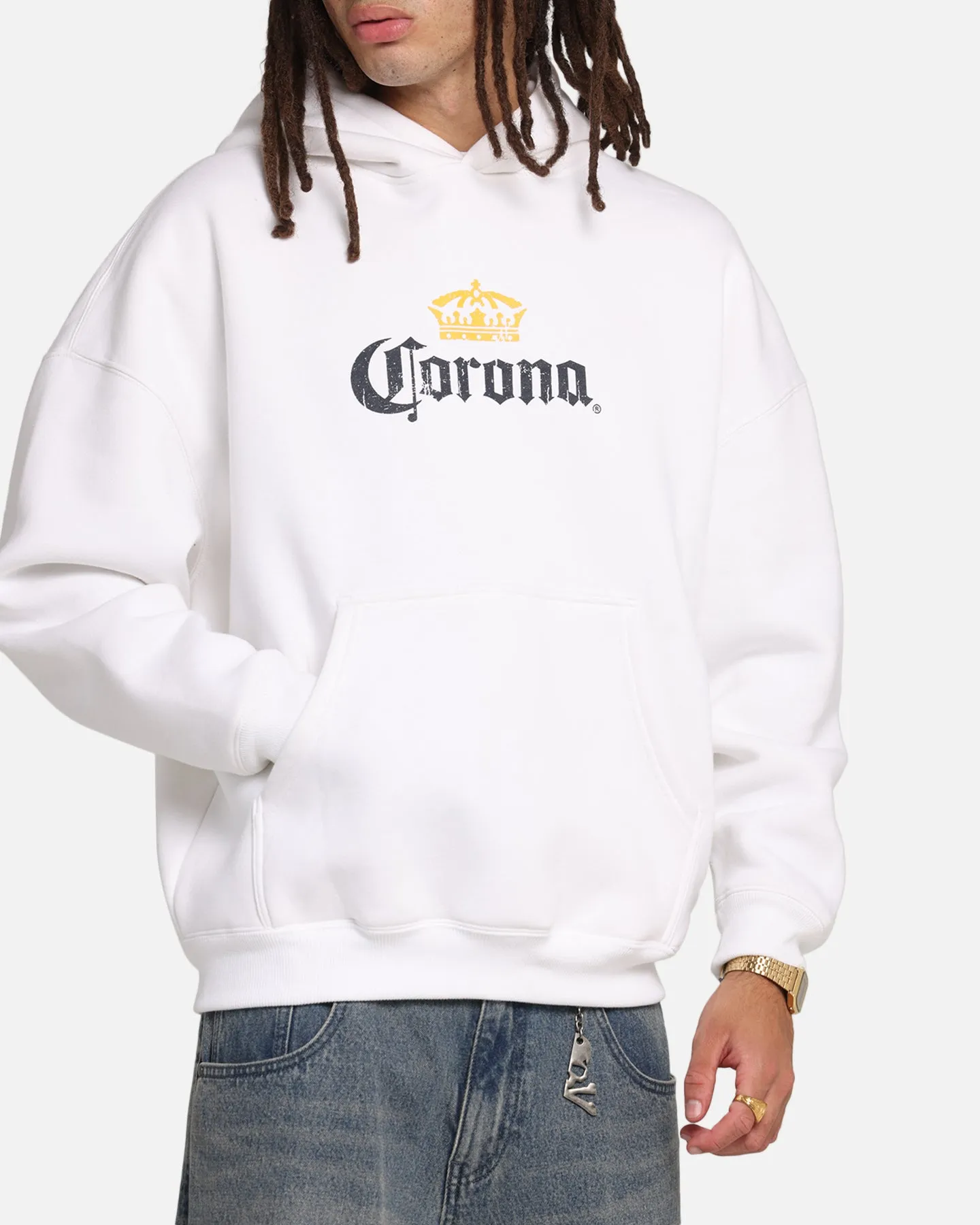 73 Studio Corona Premium Hoodie White