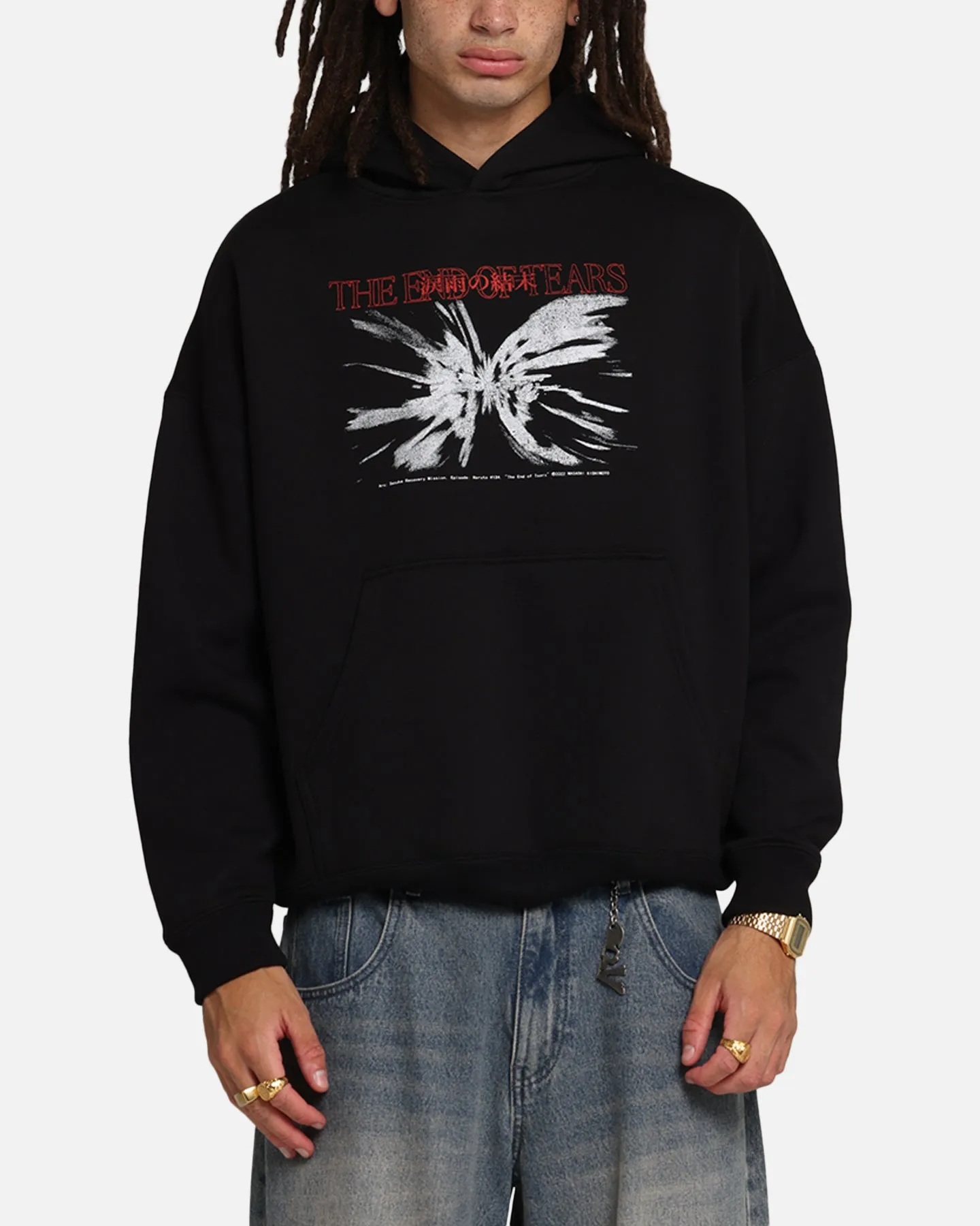 73 Studio X Naruto The End Of Tears Premium Hoodie Black