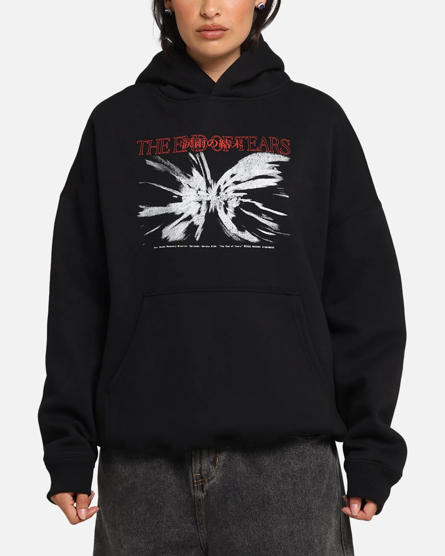 73 Studio X Naruto The End Of Tears Premium Hoodie Black