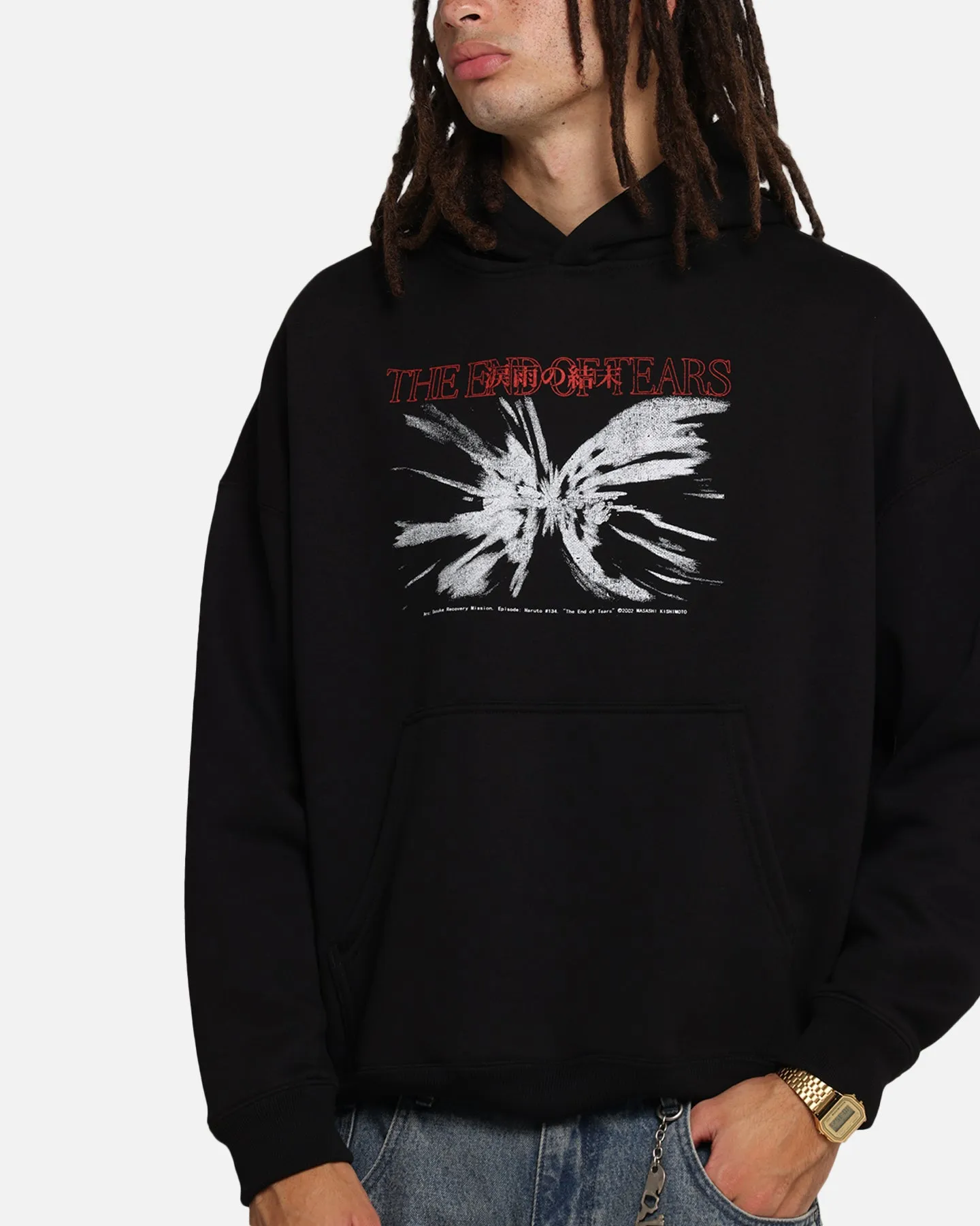 73 Studio X Naruto The End Of Tears Premium Hoodie Black