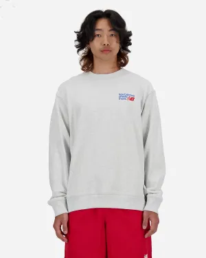 Athletics Premium Logo Crew - Ash Heather