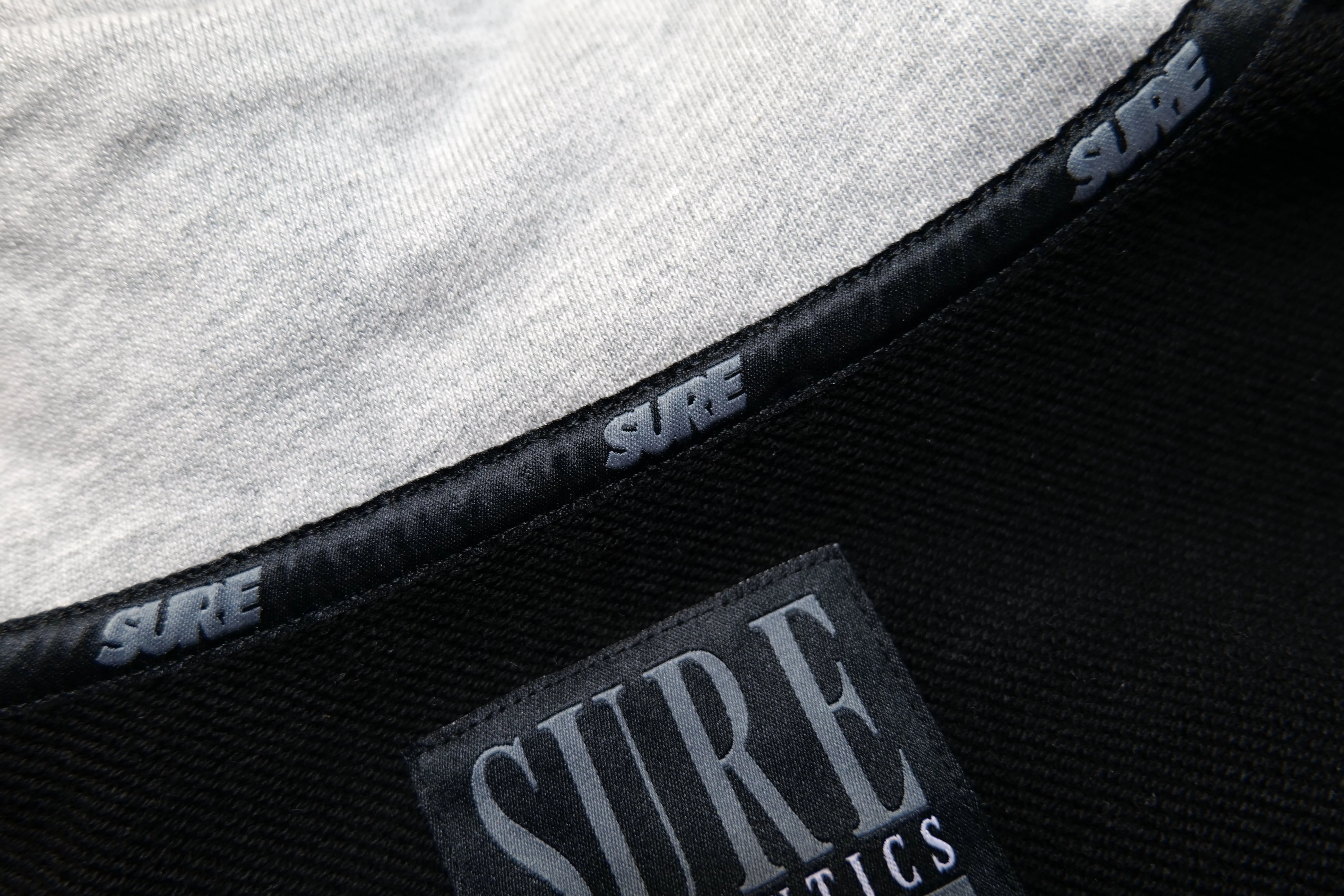 Authentics Embroidered Super Heavyweight 1/4 Zip  - Black / Grey