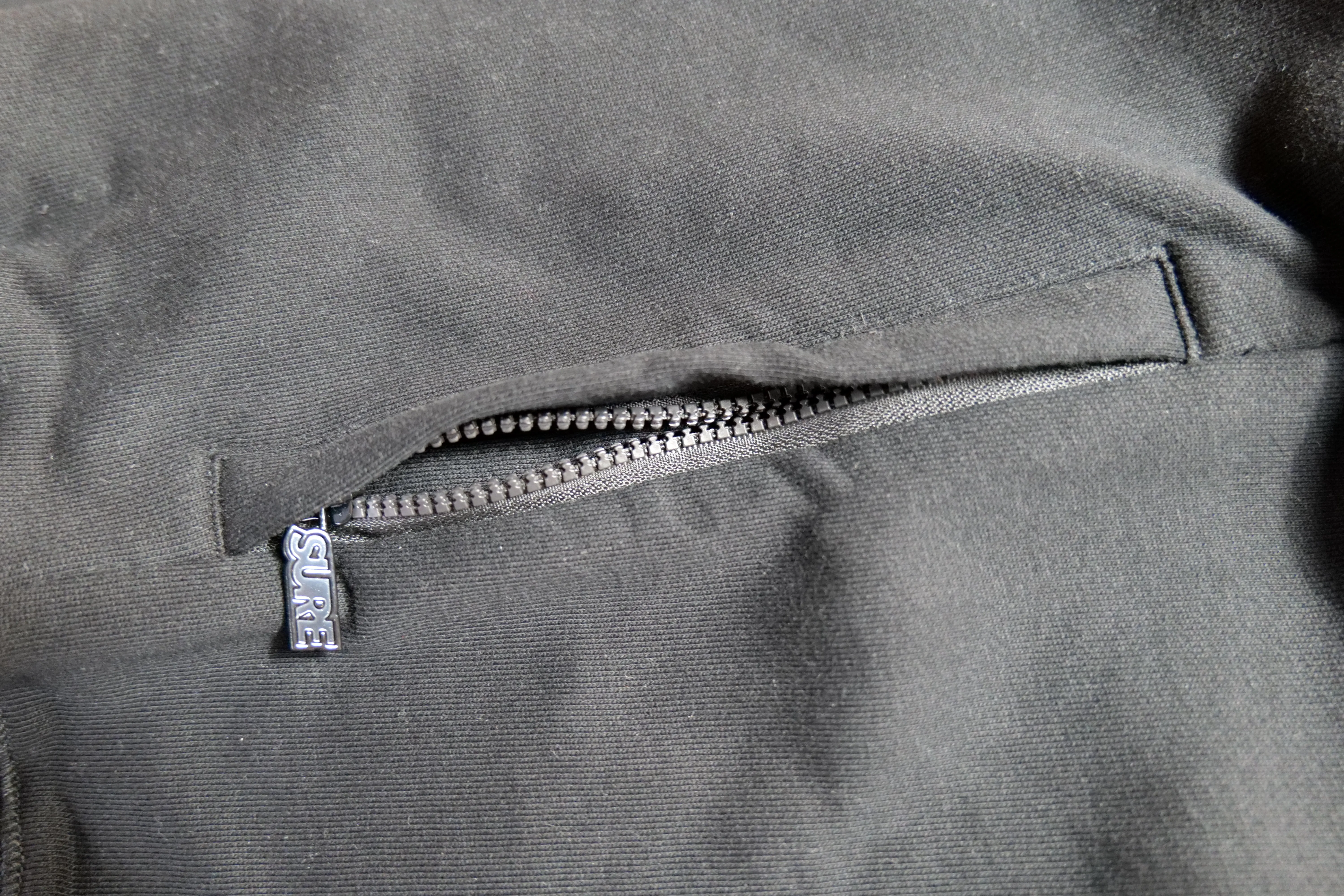 Authentics Embroidered Super Heavyweight 1/4 Zip  - Black / Grey