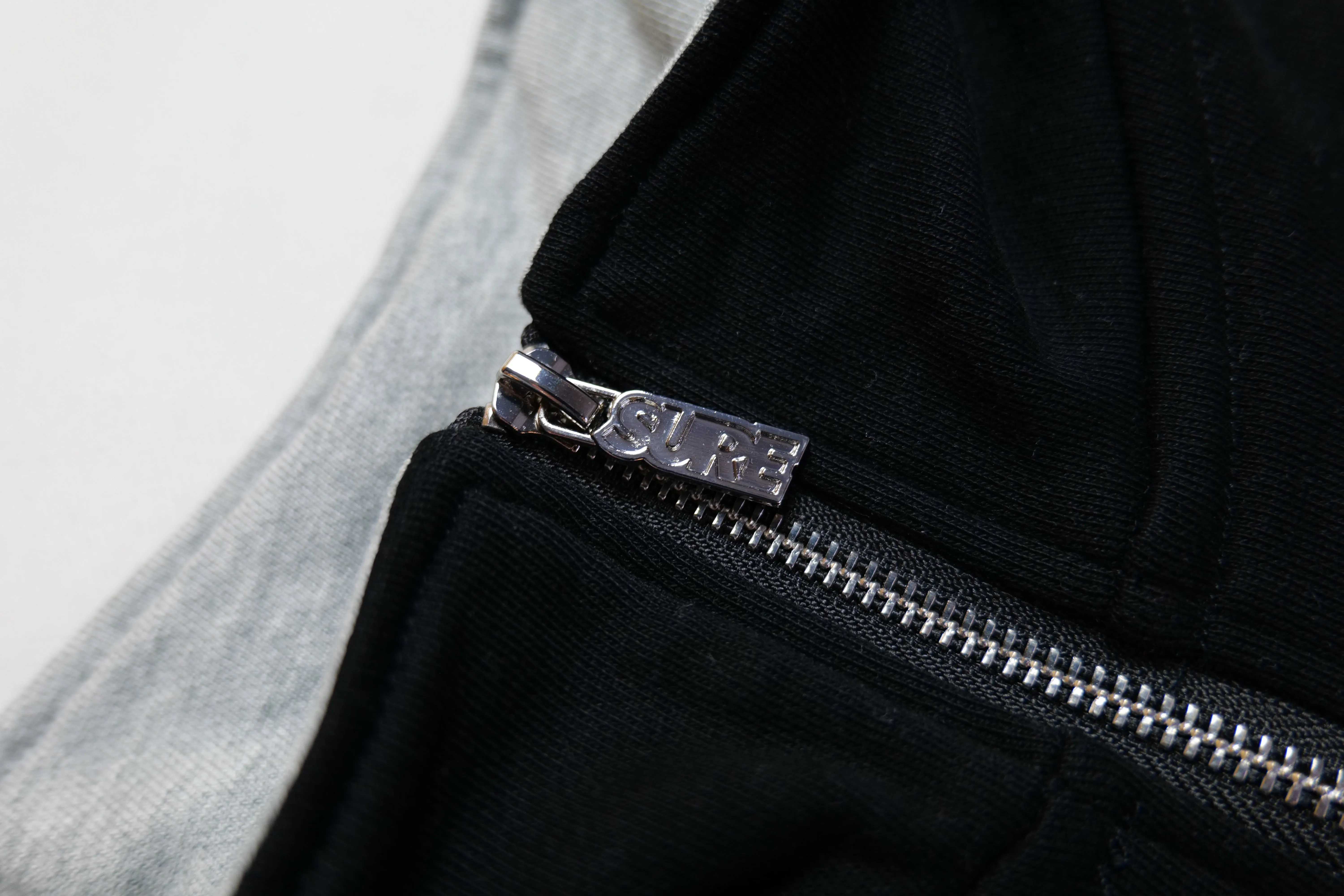 Authentics Embroidered Super Heavyweight 1/4 Zip  - Black / Grey