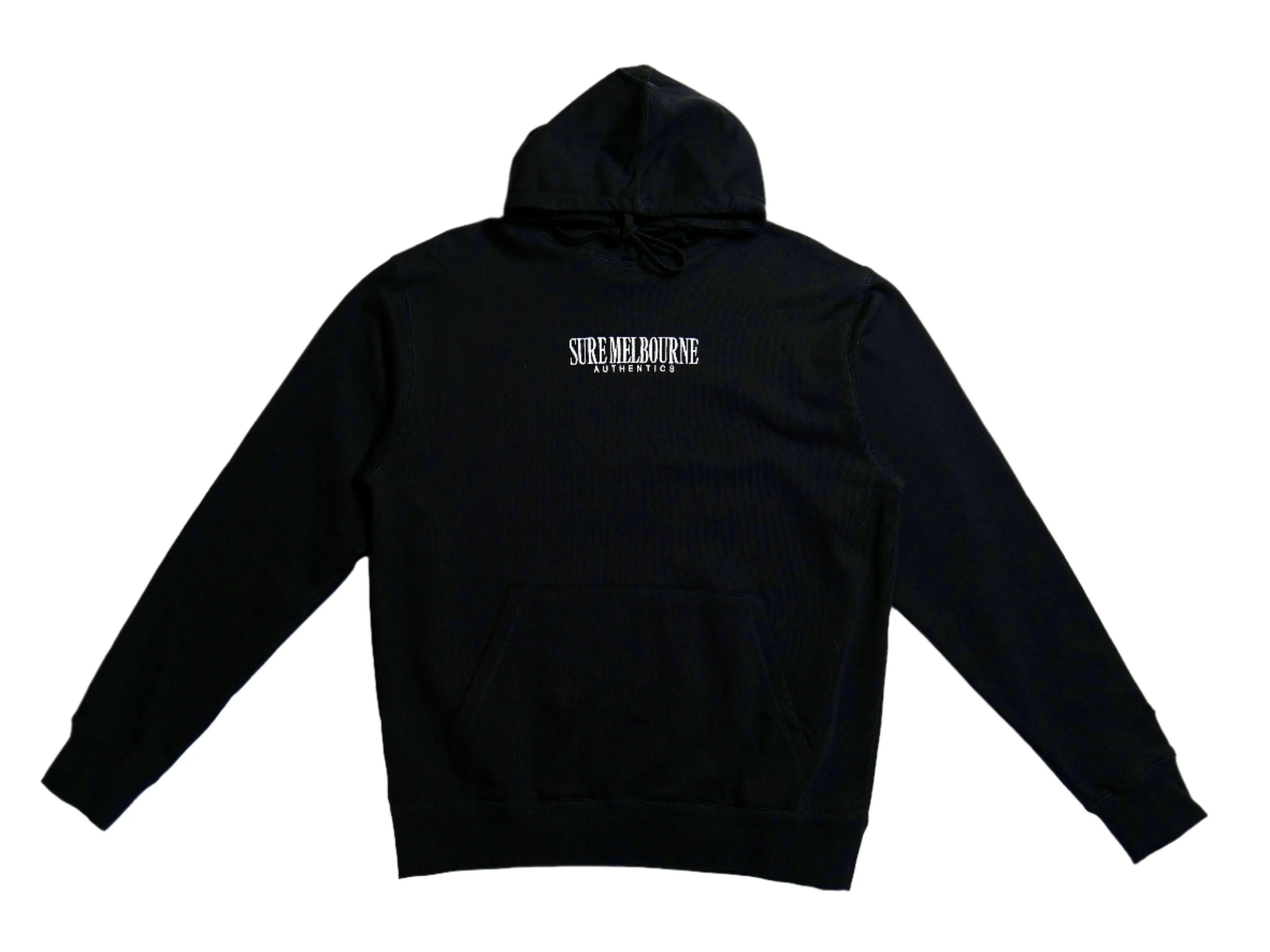 Authentics Embroidered Super Heavyweight Hood - Black / Grey