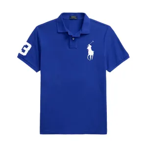 BIG PONY MESH POLO SHIRT BLUE