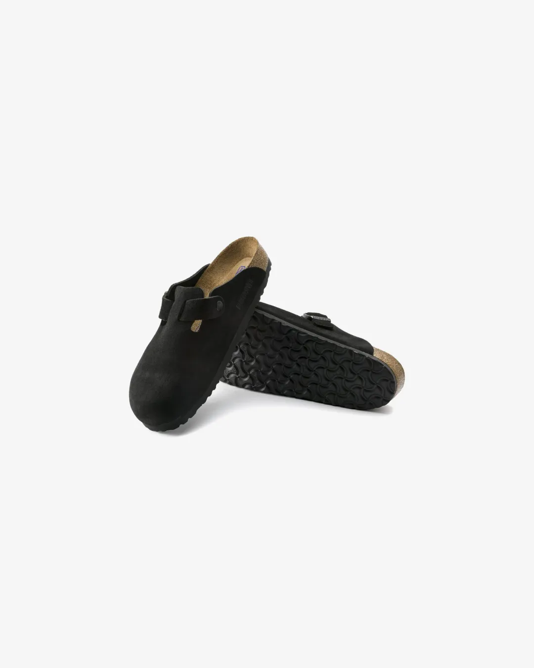 Birkenstock Boston Leather Black slippers