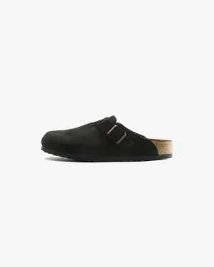 Birkenstock Boston Leather Black slippers