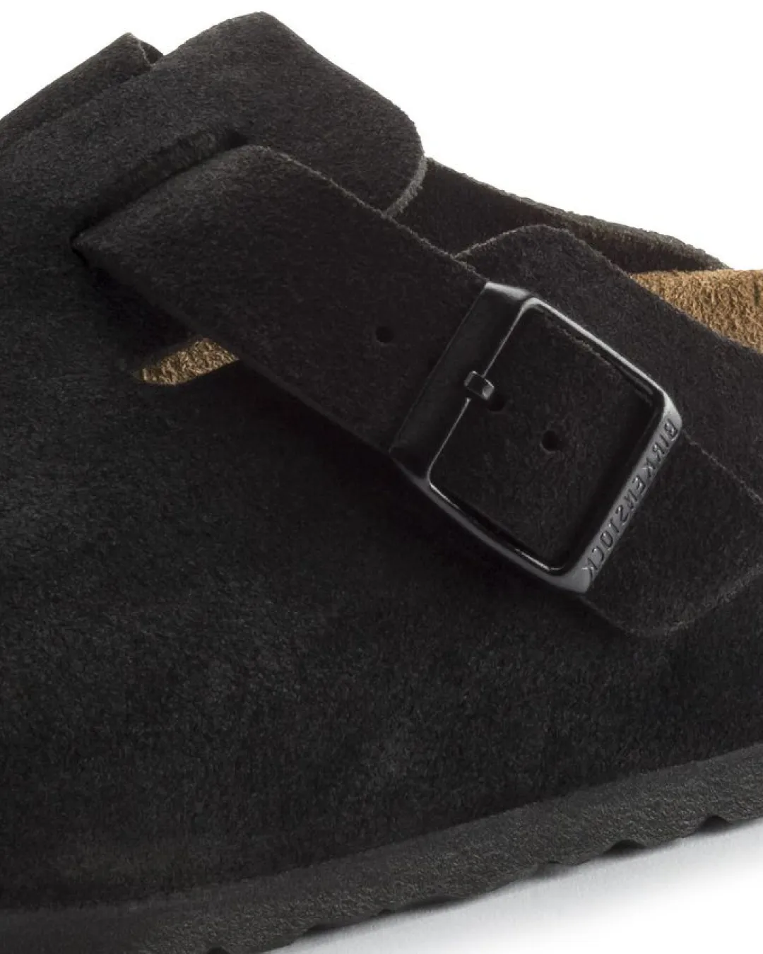 Birkenstock Boston Leather Black slippers