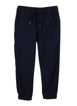 Boys 8-14 Drawstring Twill Joggers