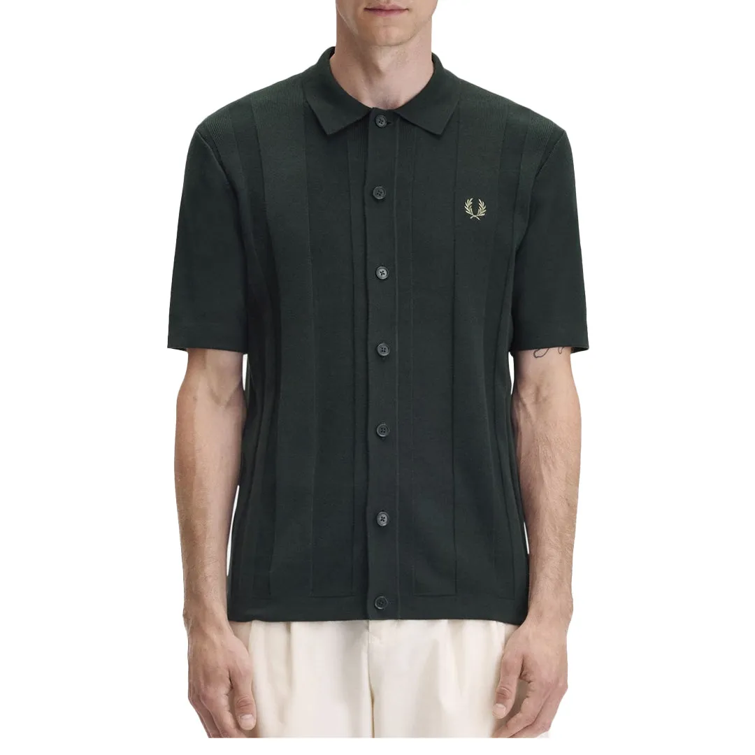 BUTTON THROUGHSHORT SLEEVE SHIRT NIGHT GREEN