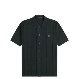 BUTTON THROUGHSHORT SLEEVE SHIRT NIGHT GREEN