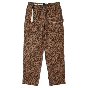 CAMOUFLAGED FIELD PANT BROWN LEOPARD PRINT