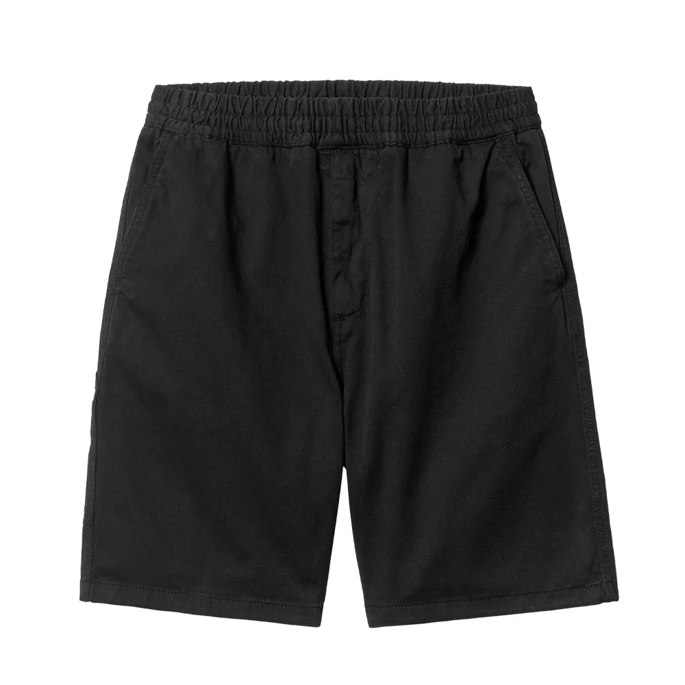 CARHARTT WIP FLINT SHORT // BLACK (GARMENT DYED)