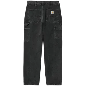 CARHARTT WIP SINGLE KNEE PANT // BLACK STONE WASH L32