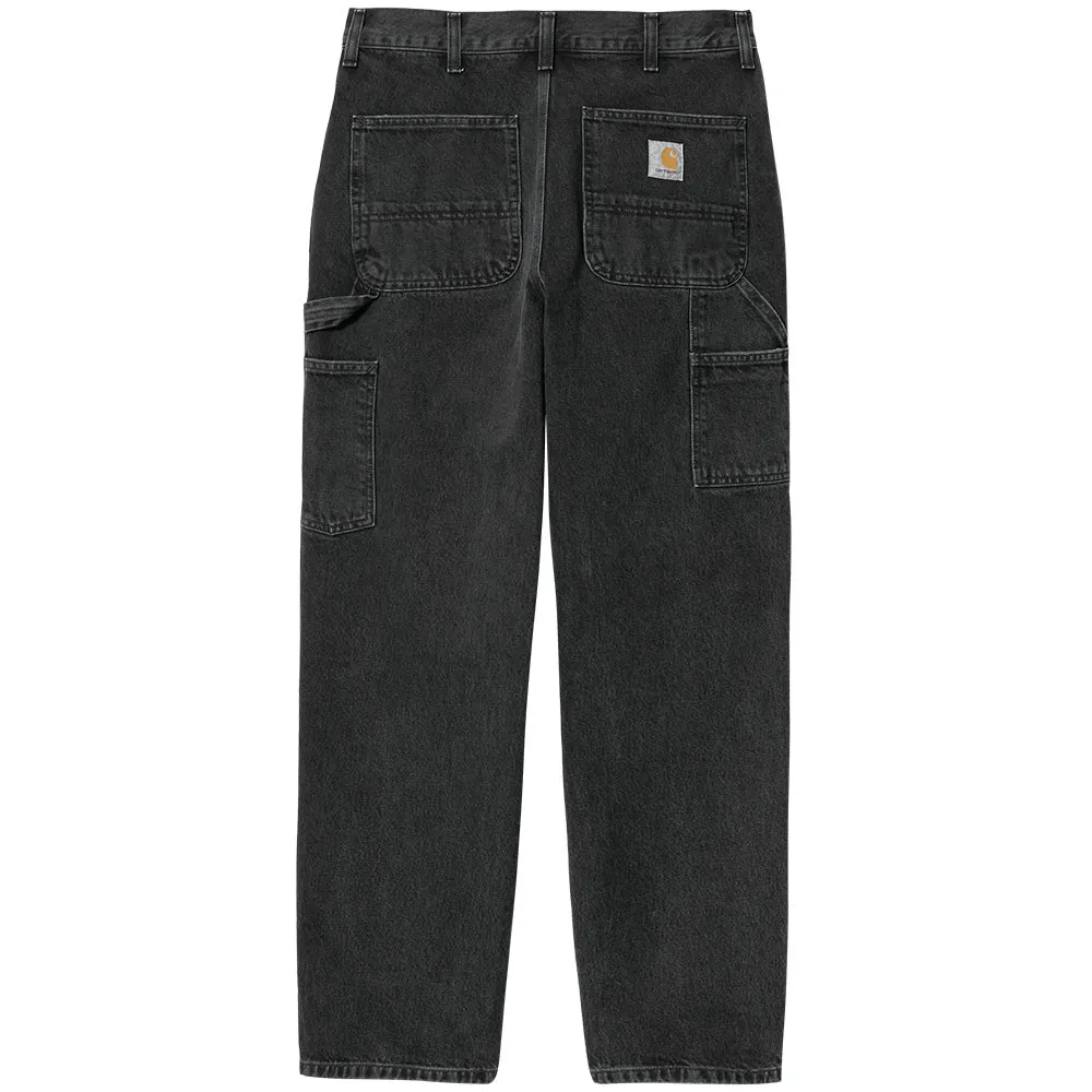 CARHARTT WIP SINGLE KNEE PANT // BLACK STONE WASH L32