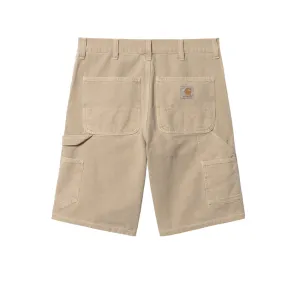 CARHARTT WIP SINGLE KNEE SHORT // DUSTY H BROWN (FADED)