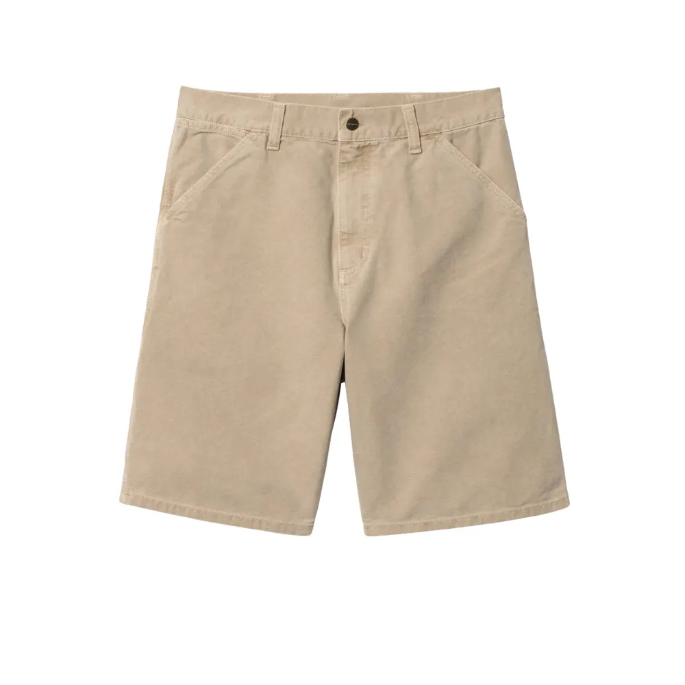 CARHARTT WIP SINGLE KNEE SHORT // DUSTY H BROWN (FADED)