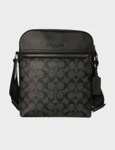 Coach Crossbody In Signature Canvas Black