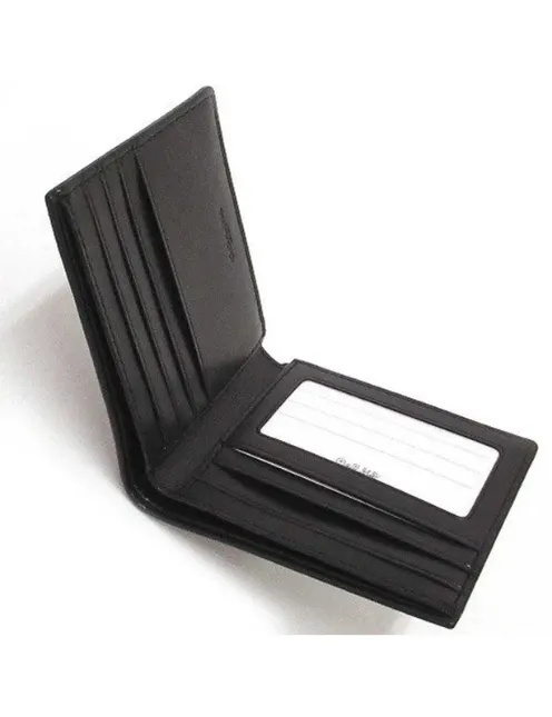 Coach Id Billfold Wallet In Signature Canvas (Black)