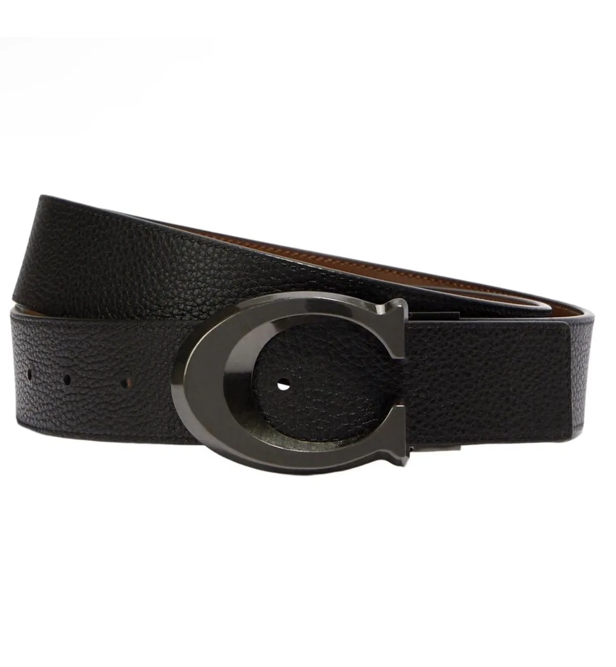 Coach Signature Buckle Cut Belt