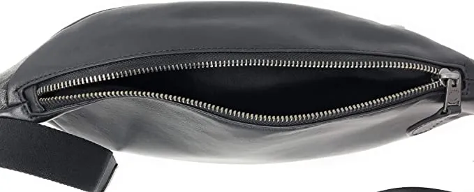 Coach Warren Belt Bag in Signature Canvas Black