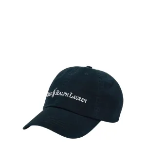 COTTON TWILL BALL CAP BLACK