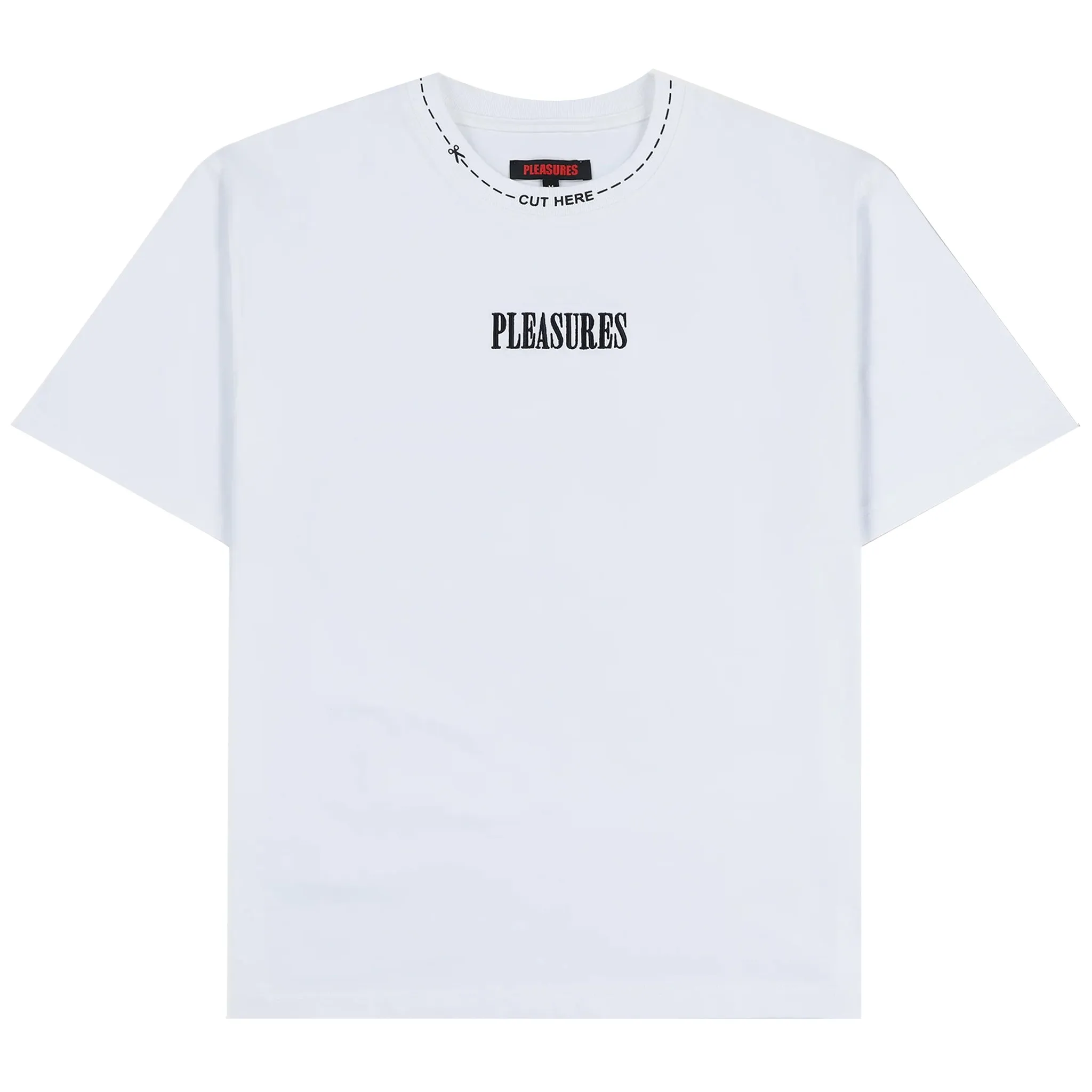 CUT HERE HEAVYWEIGHT TEE (WHITE)