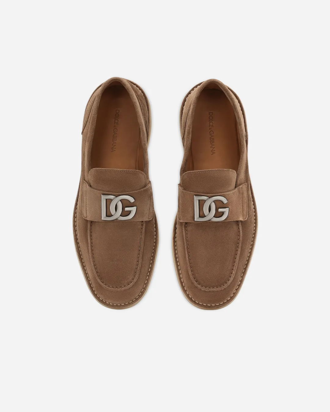 Dolce & Gabbana Florio Suede Loafers In Two Colors