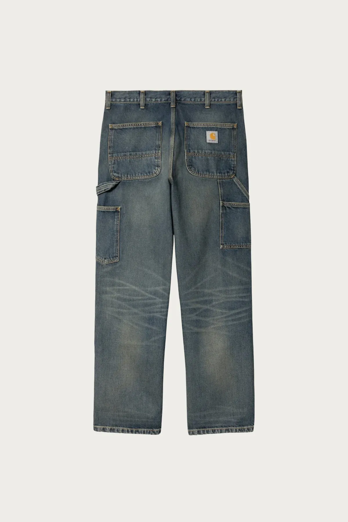 Double Knee Pant - Blue Used Worn Wash