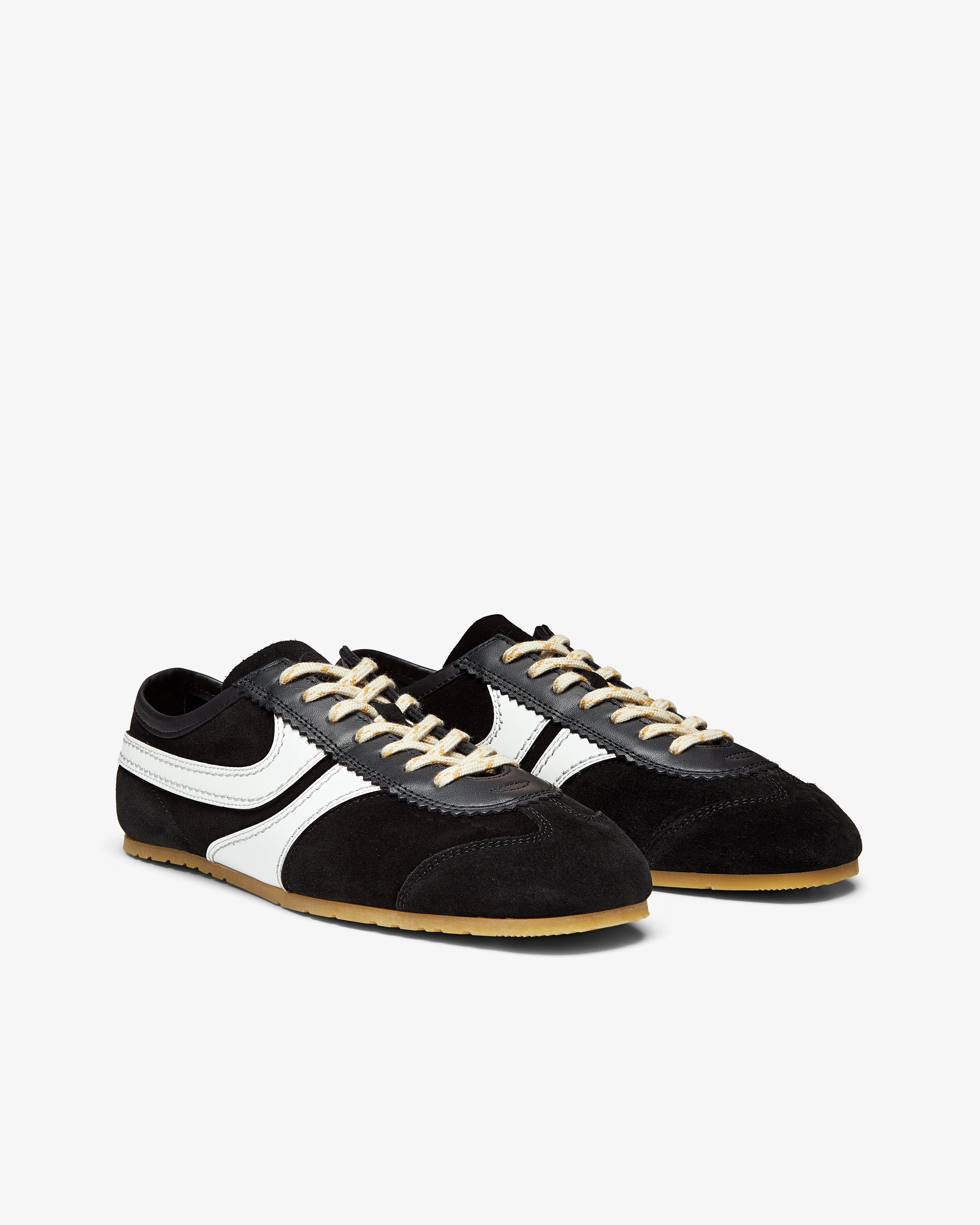 Dries Van Noten - Women's Suede Sneakers - (Black)