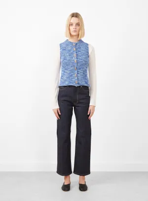 Drip Top Blue Melange