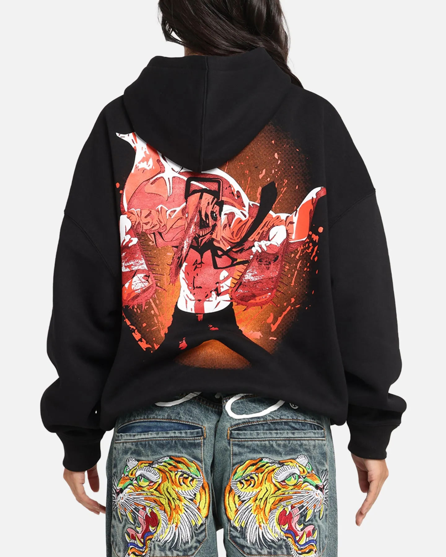 Goat Crew X Chainsaw Man Premium Hoodie Black