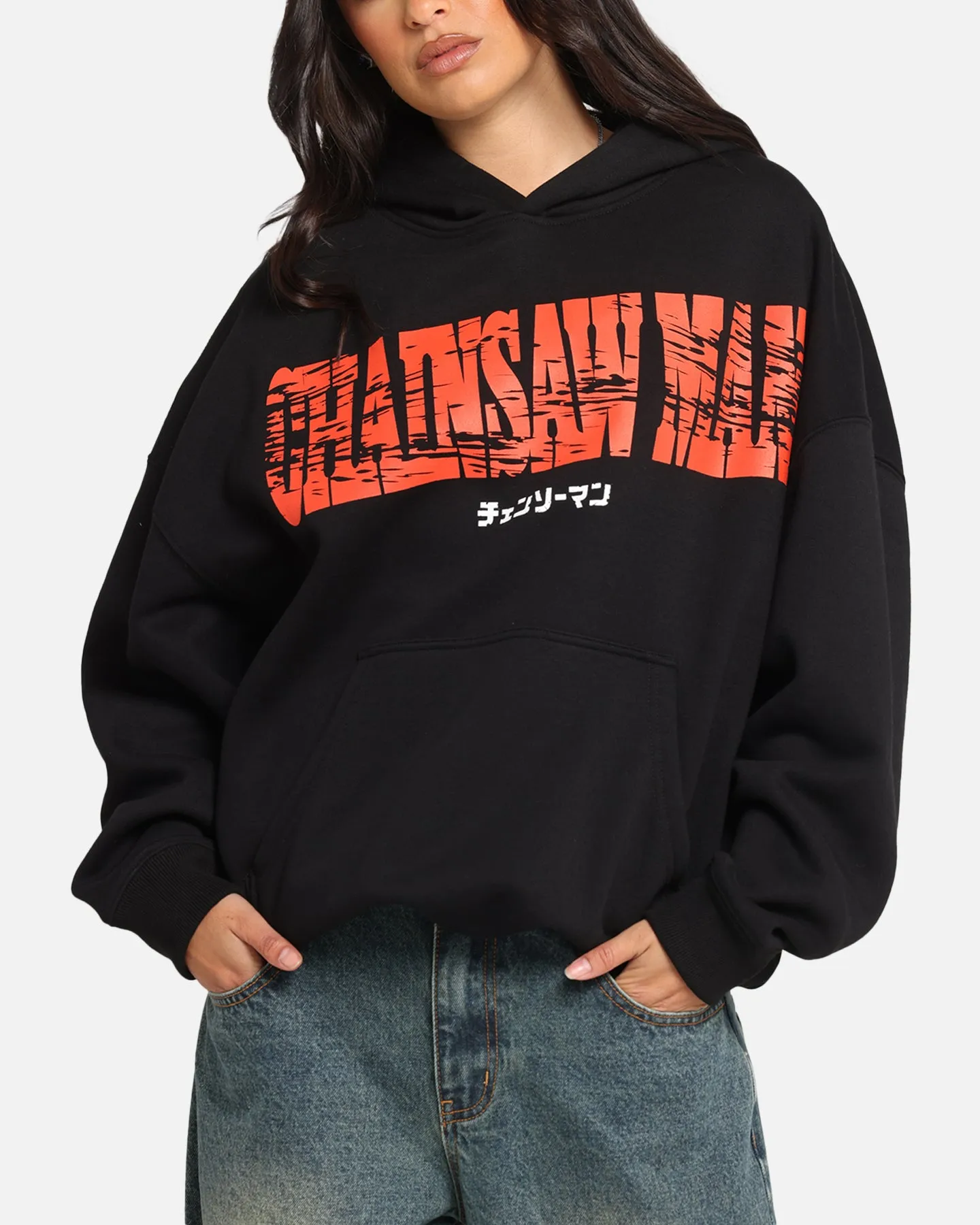 Goat Crew X Chainsaw Man Premium Hoodie Black