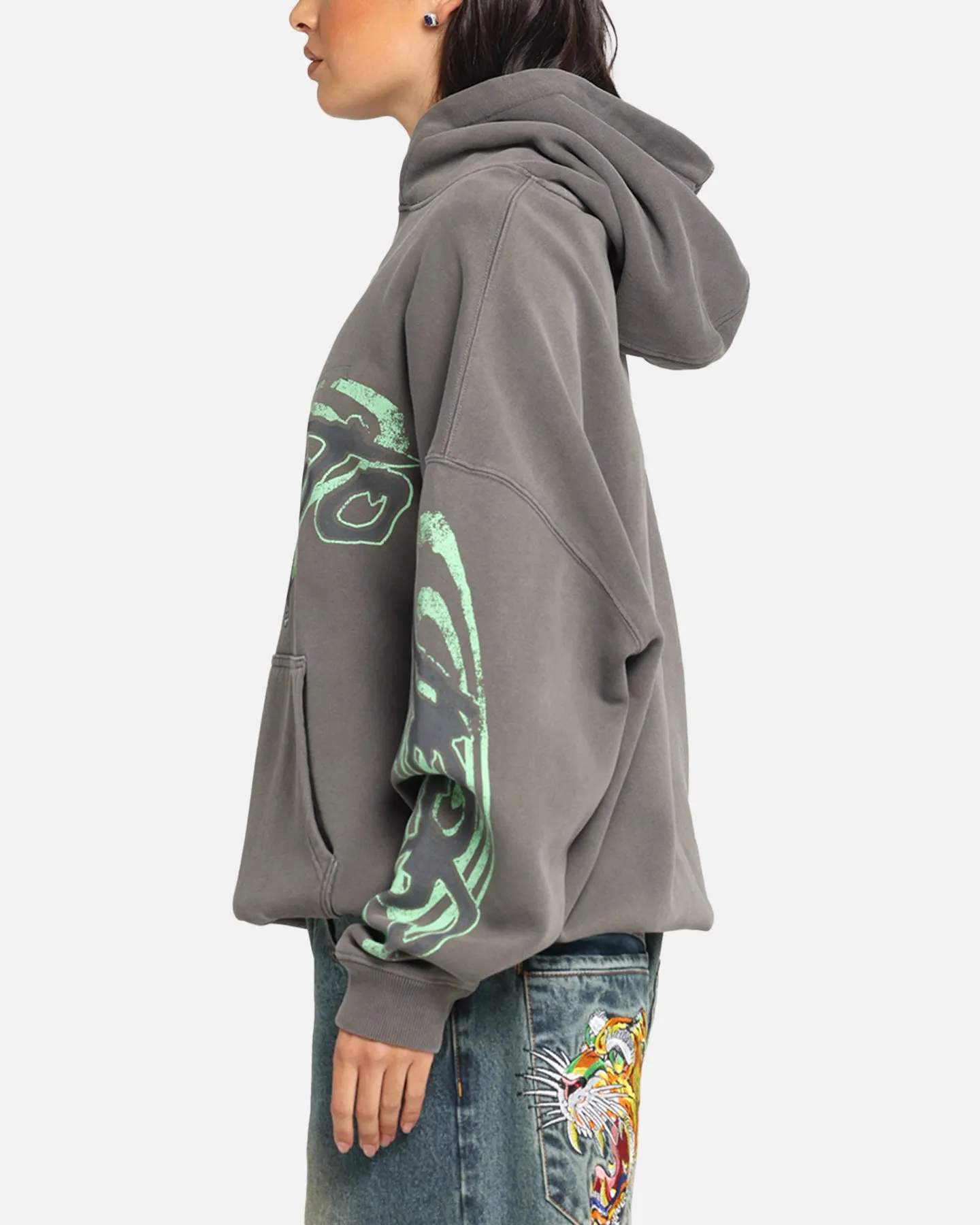 Goat Crew X Naruto Sage Mode Premium Hoodie Washed Charcoal