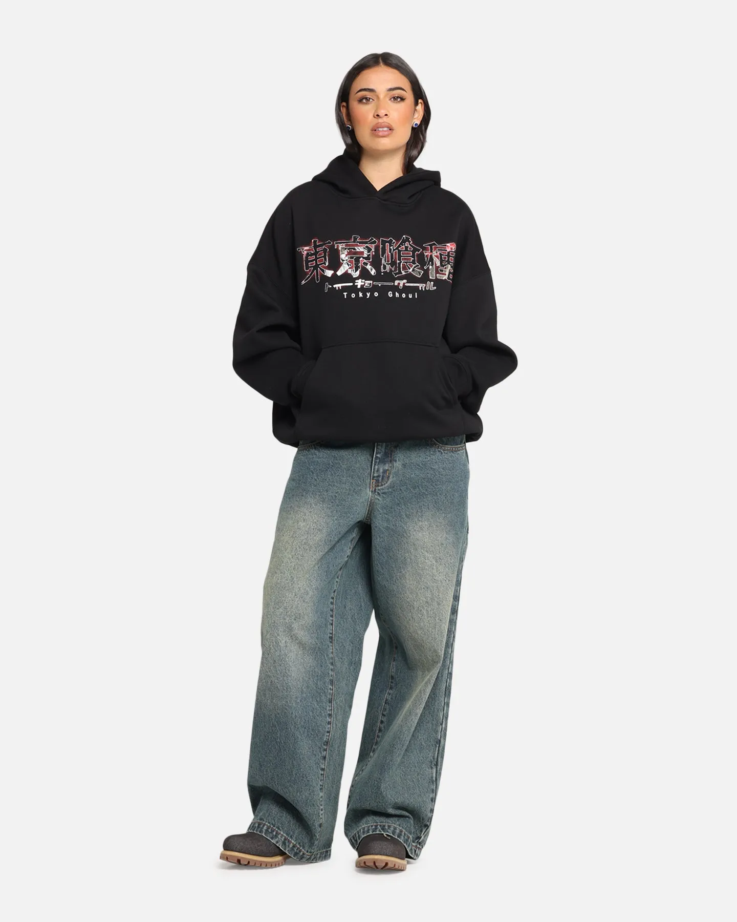 Goat Crew X Tokyo Ghoul Kaneki Premium Hoodie Black