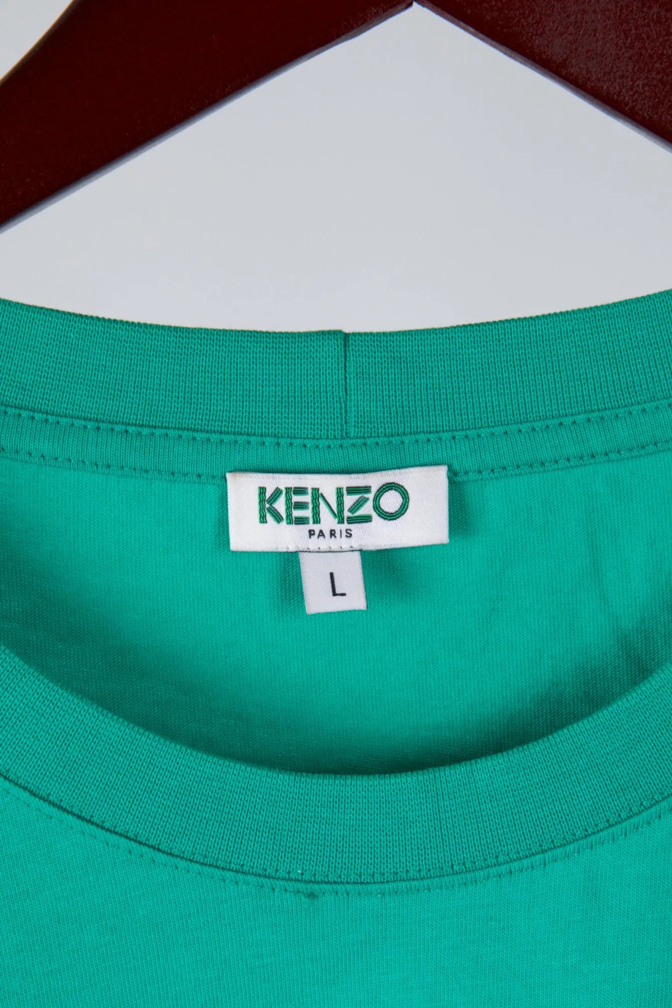 Kenzo FW19 'Signature Tiger Logo' T-Shirt Emerald Green (2019)