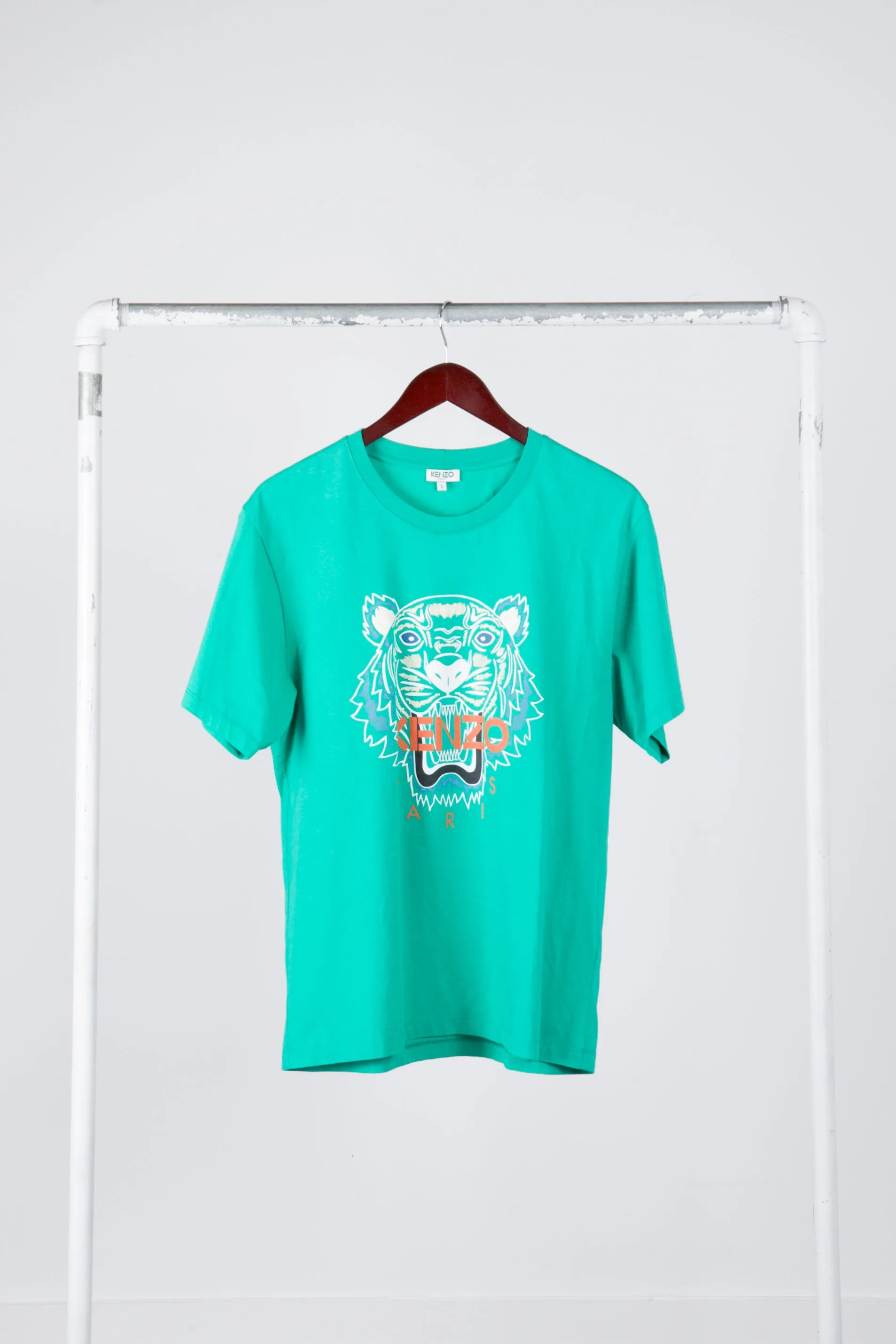 Kenzo FW19 'Signature Tiger Logo' T-Shirt Emerald Green (2019)