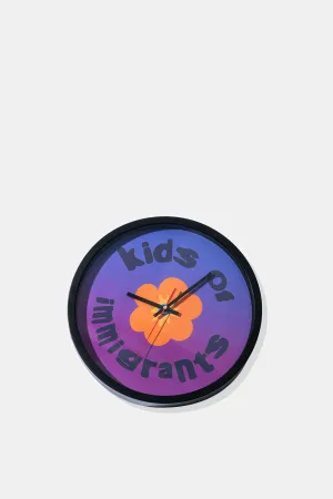 Kids of Immigrants Wall Clock