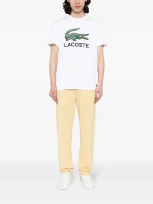 LACOSTE - Men Signature Print Cotton T-Shirt