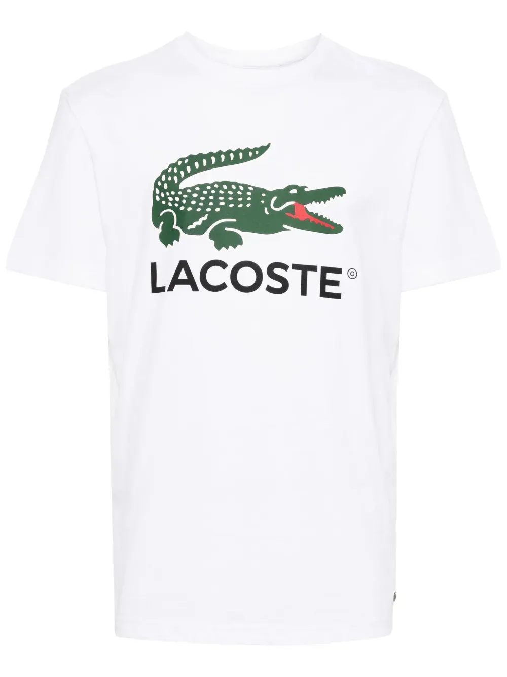 LACOSTE - Men Signature Print Cotton T-Shirt