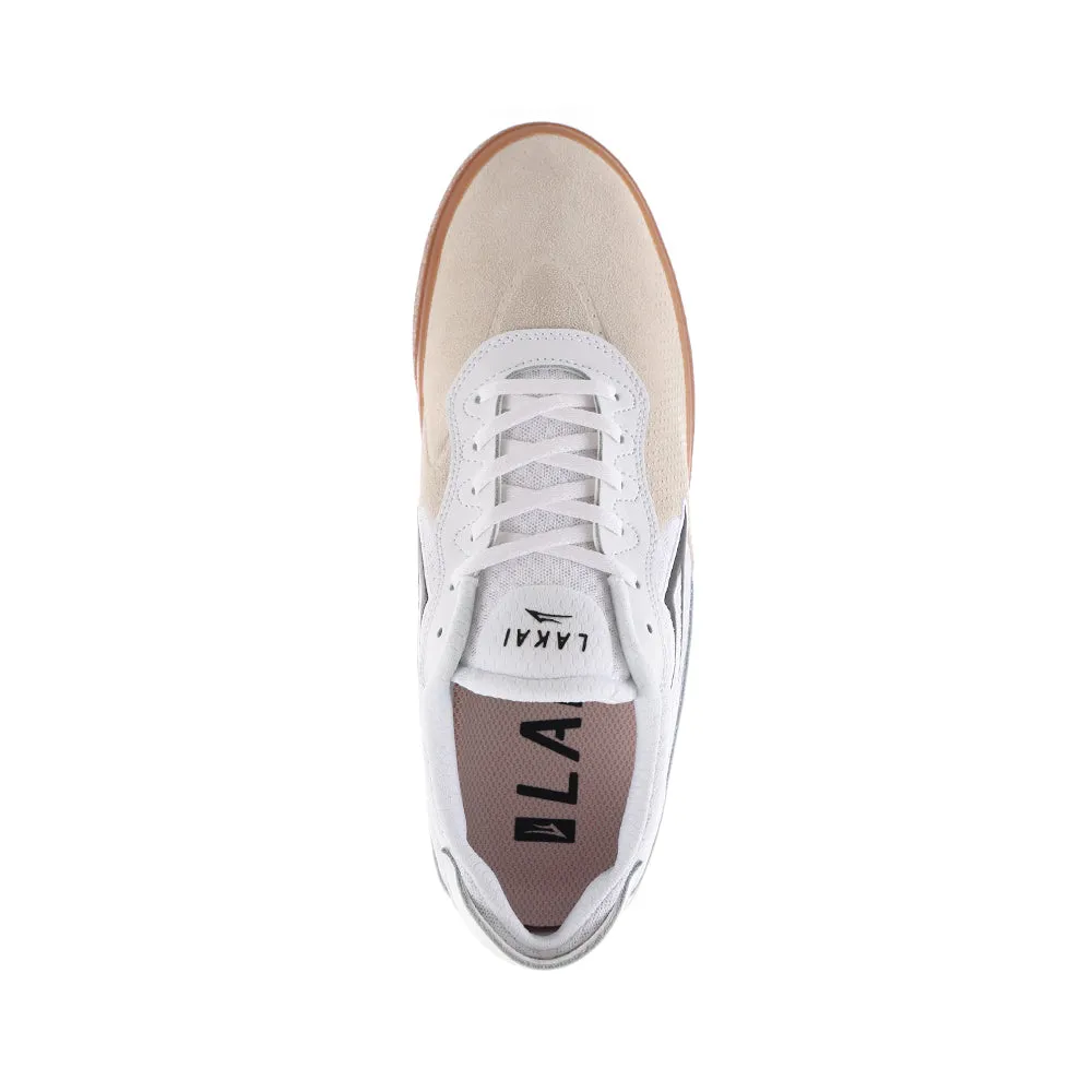 LAKAI ESSEX // WHITE/GUM LEATHER