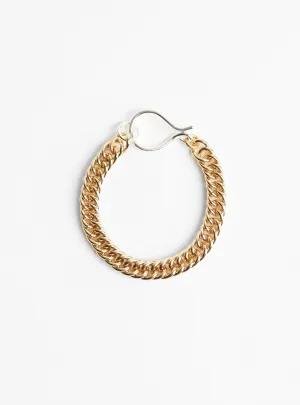 Large Hook Chain Bracelet Gold