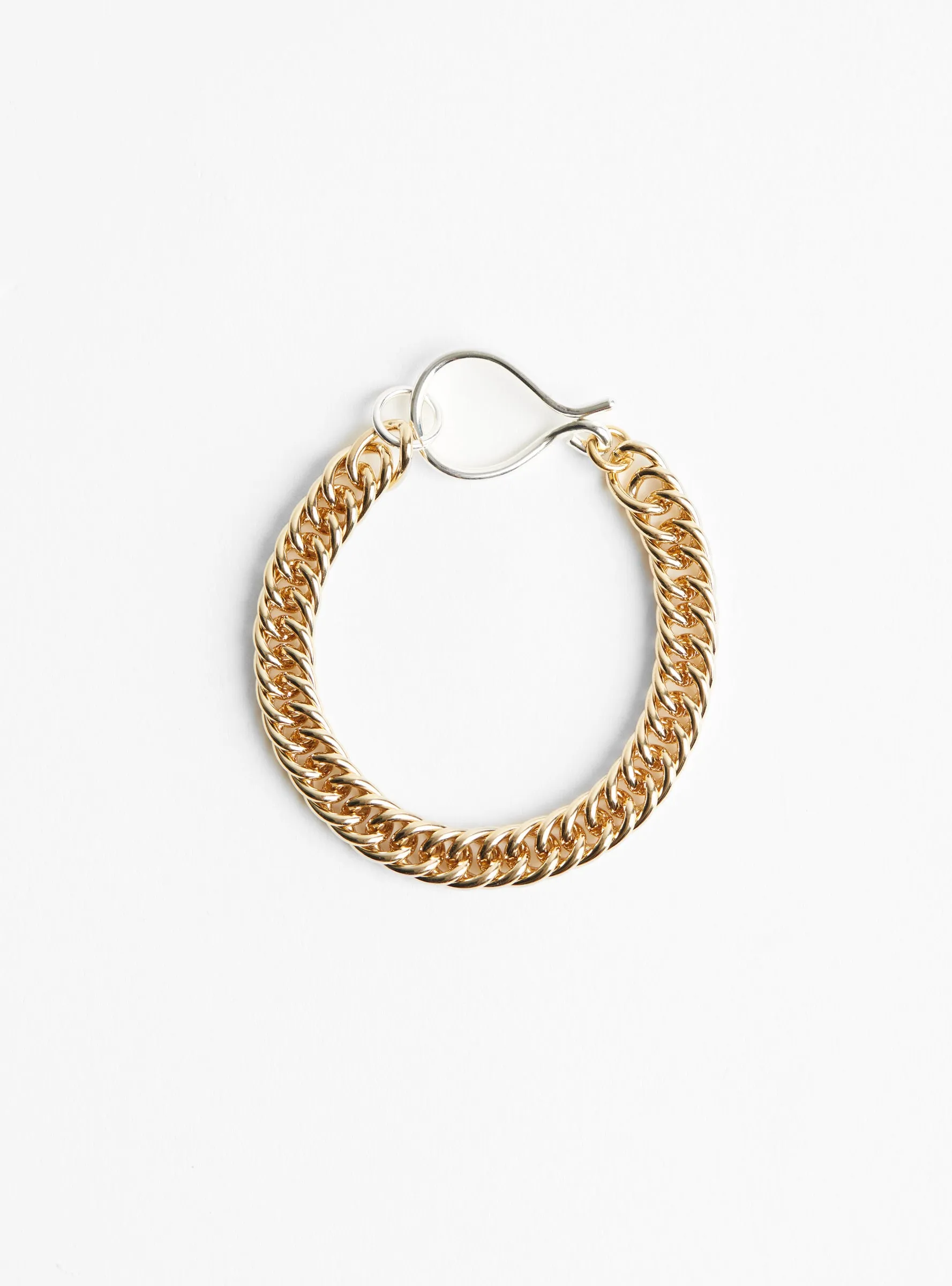 Large Hook Chain Bracelet Gold