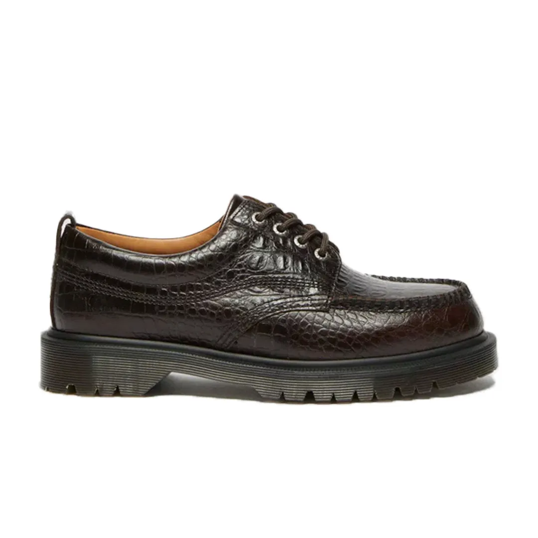 LOWELL CROCODILE ANALINE LEATHER MOC TOE