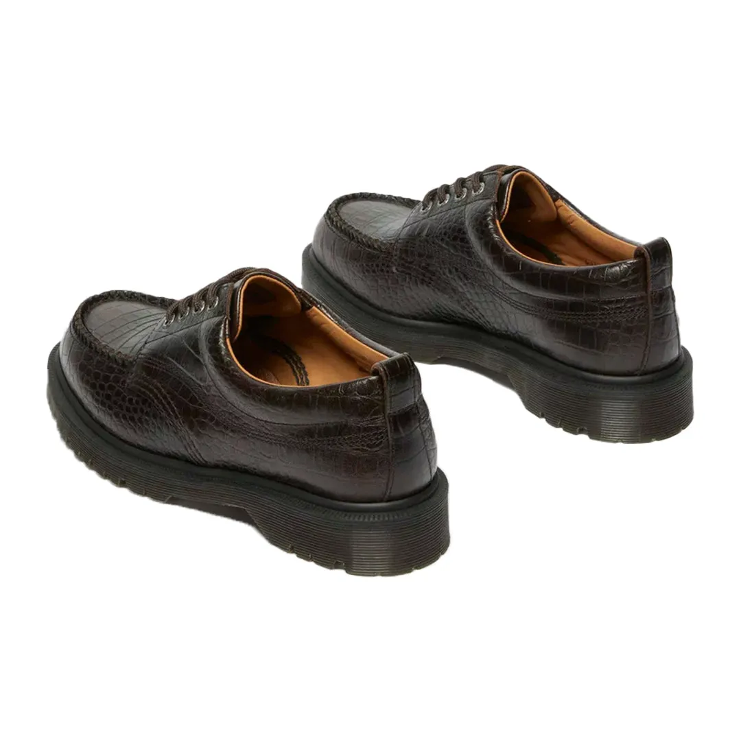 LOWELL CROCODILE ANALINE LEATHER MOC TOE