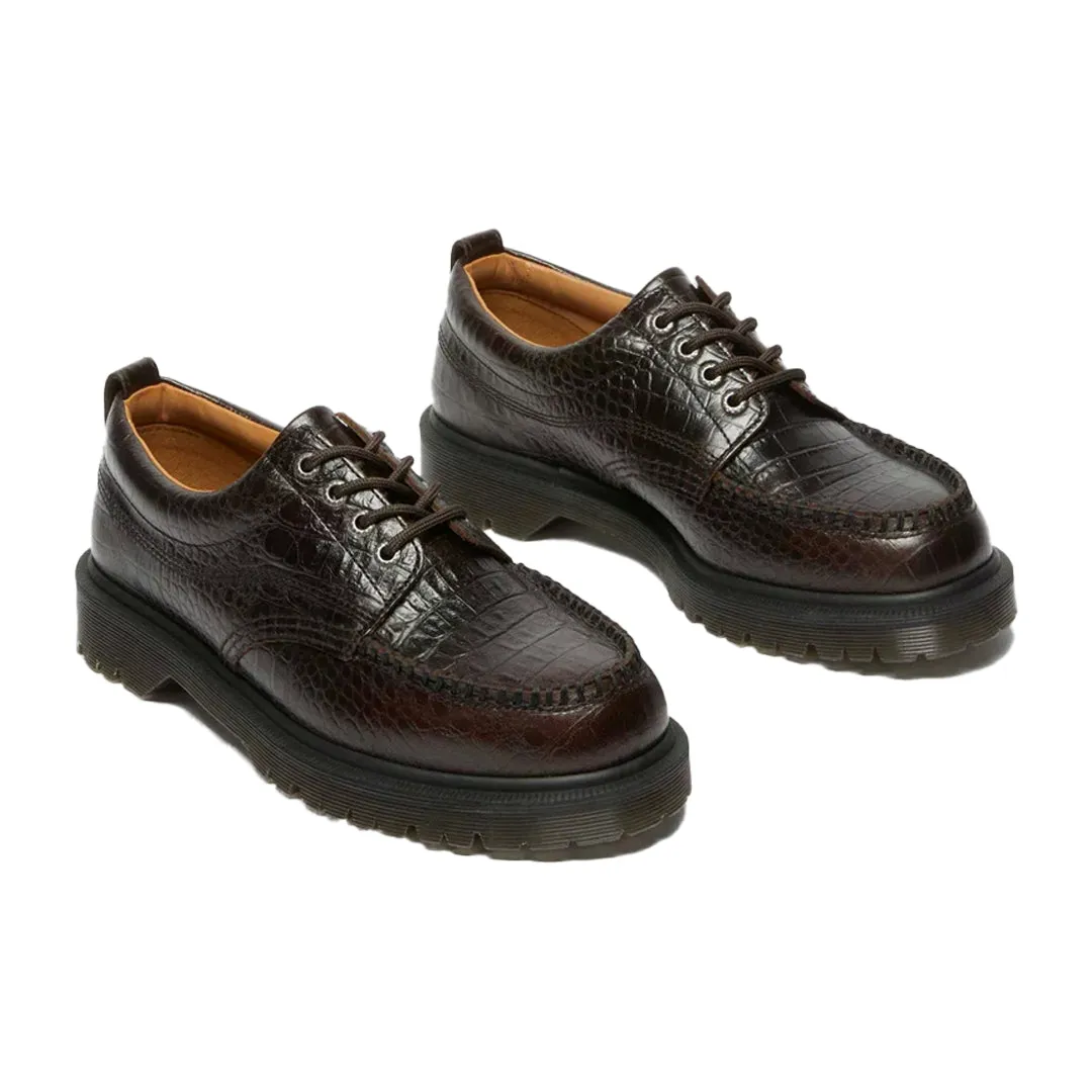 LOWELL CROCODILE ANALINE LEATHER MOC TOE